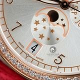 Đồng Hồ Patek Philippe Complications 4947R-001 Rep 1:1 Chế Tác Vỏ Vàng Hồng Mặt Trắng Dây Da Đỏ