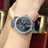Đồng Hồ Patek Philippe Complications 4947G-001 Rep 1:1 Chế Tác Vỏ Thép Mặt Xanh Dương Dây Da Xanh Dương