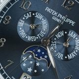Đồng Hồ Patek Philippe Complications 4947G-001 Rep 1:1 Chế Tác Vỏ Thép Mặt Xanh Dương Dây Da Xanh Dương