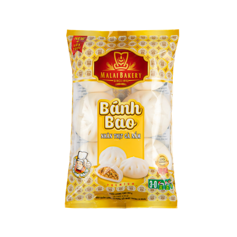 Bánh bao nhân Gà Nấm túi 300Gr