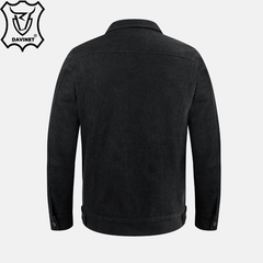 Áo Khoác Jean Nam Cotton Trucker X2 Zip Chính Hãng Davinet Am25-06