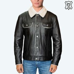 ÁO DA NAM SHERPA LEATHER JACKET AM23-04