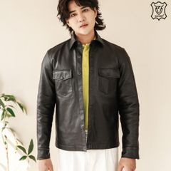 Áo Da Nam Thật Dáng Sơ Mi DAVINET Am23-06