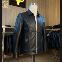 Áo Da Cừu Fontana Dáng Blouson Chính Hãng DAVINET Am25-01