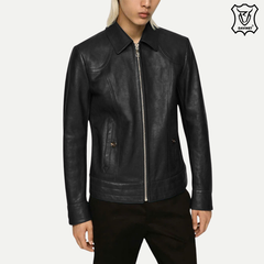 Áo Da Cừu Fontana Dáng Blouson Chính Hãng DAVINET Am25-01