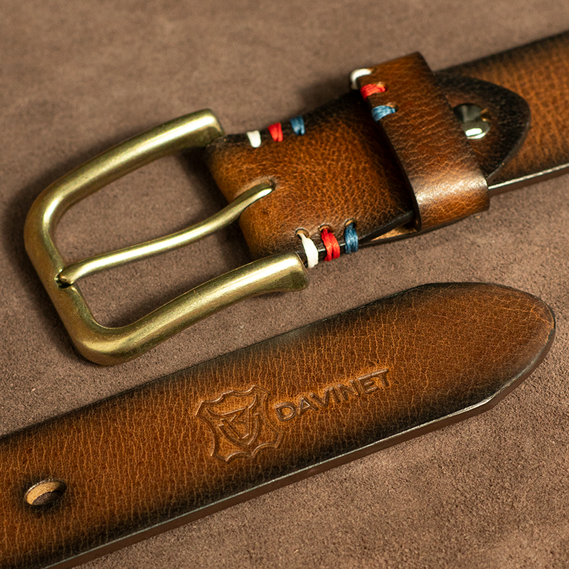 THẮT LƯNG NAM DA BÒ Ý 1 LỚP NGUYÊN TẤM TLM23-02