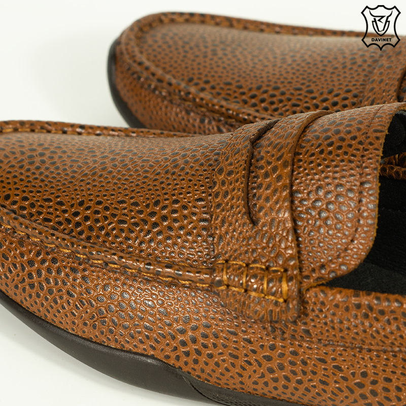 GIÀY LƯỜI NAM VÂN ĐÀ ĐIỂU DAVINET GPM23-03