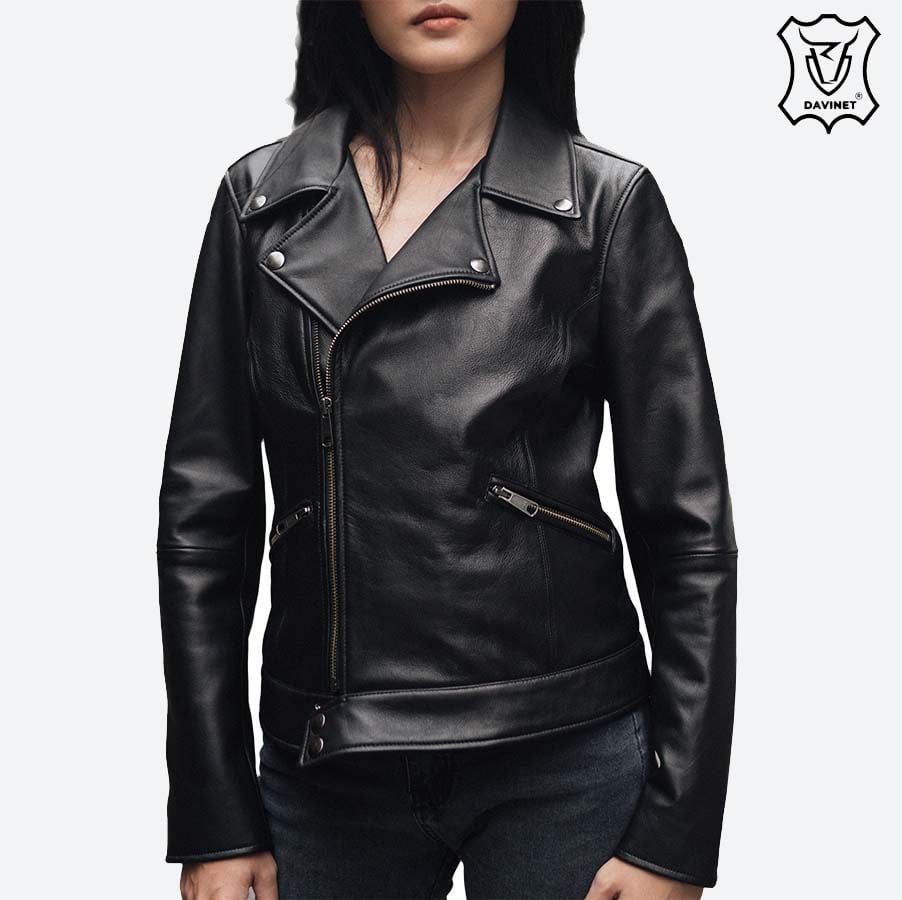ÁO DA NỮ BIKER AF22-03 – Davinet Áo Da Nữ Biker Af22-03 – Davinet