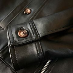 Áo Da Cừu Fontana Dáng Blouson Chính Hãng DAVINET Am25-01