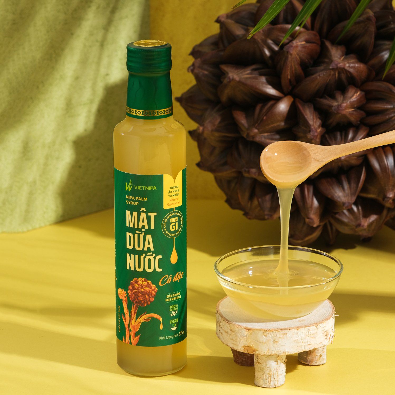  Mật Dừa Nước Cô Đặc Hữu Cơ VIETNIPA - 375g 