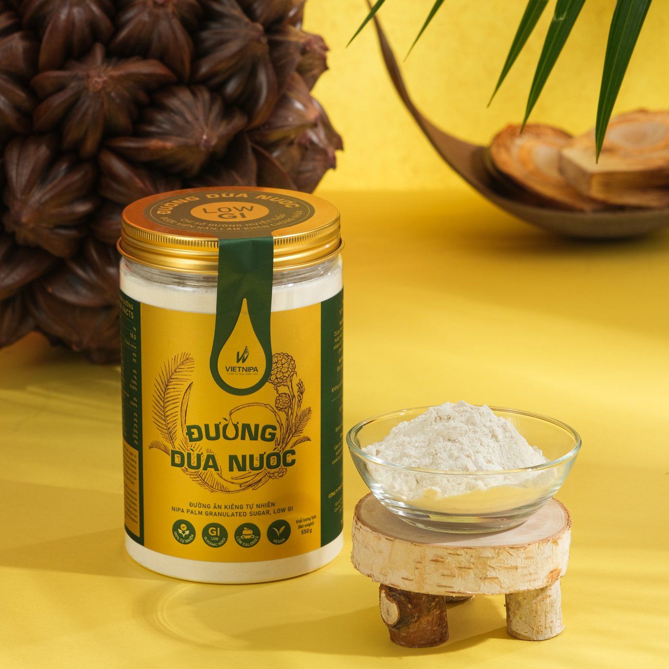  Đường Dừa Nước Hữu Cơ VIETNIPA - 550g 