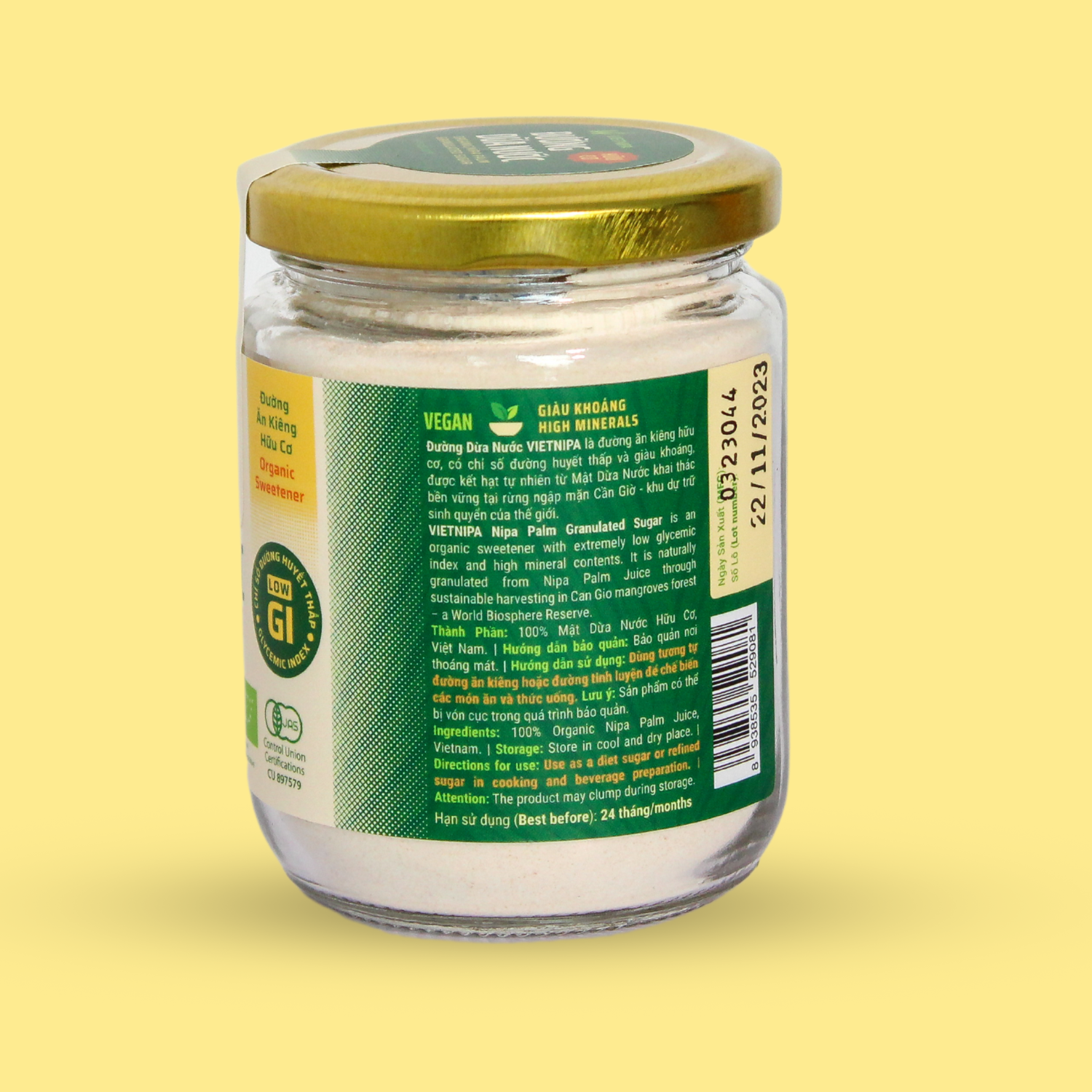  Đường Dừa Nước Hữu Cơ VIETNIPA - 150g 