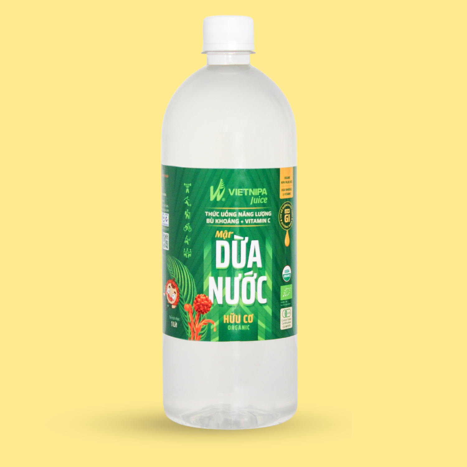  Mật dừa nước hữu cơ VIETNIPA Juice 1 lít 