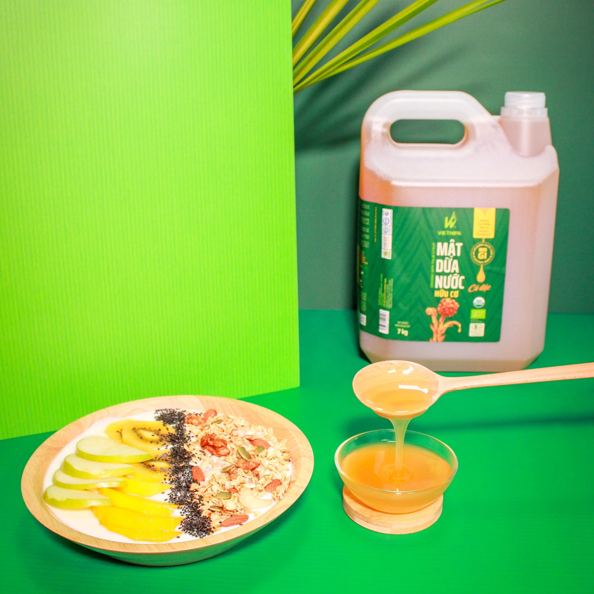  Mật Dừa Nước Cô Đặc Hữu Cơ VIETNIPA - 7kg 