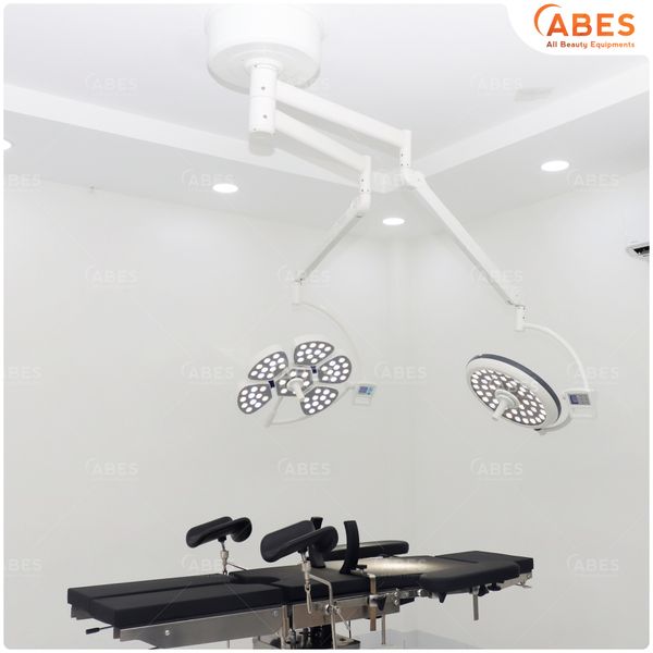  Đèn Phẫu Thuật Full LED Bóng Đôi Petal5/LED500 Treo Trần 