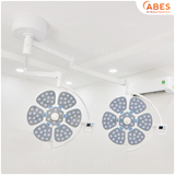  Đèn phẫu thuật full led bóng đôi Petal 6/6 treo trần 