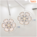  Đèn phẫu thuật full led bóng đôi Petal 6/6 treo trần 