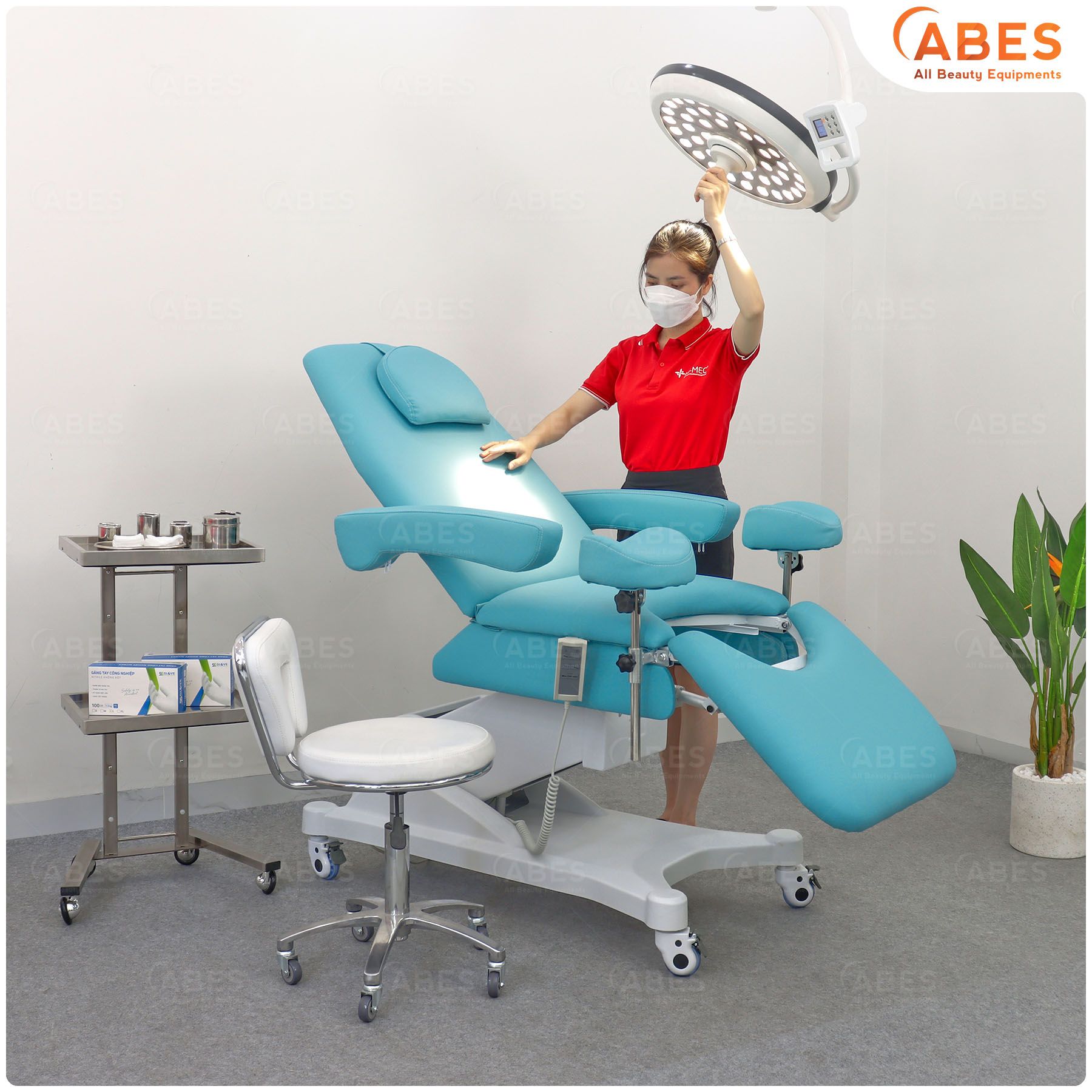  Giường khám sản phụ khoa chỉnh điện Hi-MEC HMBB-8300 