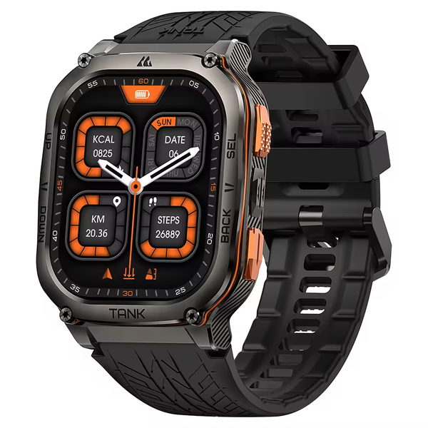  Đồng hồ thông minh nghe gọi đi bơi Kospet Tank M3 Ultra - Khung thép tiêu chuẩn quân đội kháng nước 5ATM 