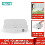  Bếp từ 10 mức nhiệt miLife Youth Lite N3 vuông công suất 2100W đun liu riu hẹn giờ tắt bếp - Bảo hành 12 tháng 