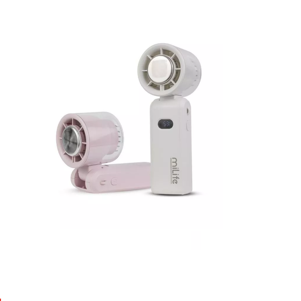  Quạt sò lạnh cầm tay miLife F3P pin 4000mAh - Có dây đeo cổ gập được, 100 cấp độ gió bảo hành 12 tháng 