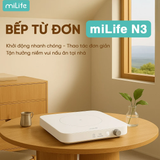  Bếp từ 10 mức nhiệt miLife Youth Lite N3 vuông công suất 2100W đun liu riu hẹn giờ tắt bếp - Bảo hành 12 tháng 