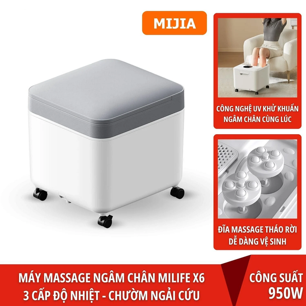  Bồn ngâm chân miLife YMZ- X6 máy massage ngâm chân - Bảo hành 12 tháng 