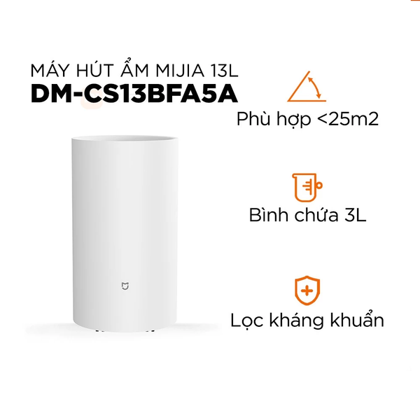  Máy hút ẩm xiaomi Mijia 13L thông minh công suất 13L/ngày - Bảo hành 12 tháng 