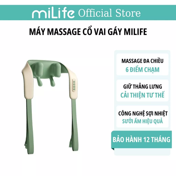  Máy massage cổ vai gáy miLife massage 6D đa năng - Bảo hành 12 tháng 
