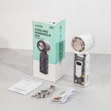  Quạt sò lạnh cầm tay miLife F3P pin 4000mAh - Có dây đeo cổ gập được, 100 cấp độ gió 