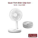  Quạt tích điện gấp gọn để bàn Guzi 3Life 008 pin 8000mAh - Bảo hành 12 tháng 