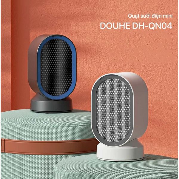  Quạt sưởi gốm mini DOUHE DH-QN04 làm nóng nhanh - Máy sưởi đa năng 2 chiều để bàn 
