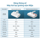  Máy hút bụi giường nệm diệt khuẩn UV Xiaomi Mijia Gen2 MJCMY02DY - Bảo hành 12 tháng 