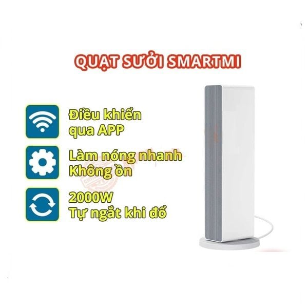  Quạt sưởi thông minh làm ấm nhanh Xiaomi Mijia ZNNFJ07ZM - Chính hãng bảo hành 12 tháng 