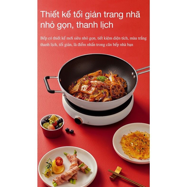  Bếp từ tròn Xiaomi Zhiwu Zhu với 99 mức nhiệt - Chính hãng bảo hành 12 tháng 