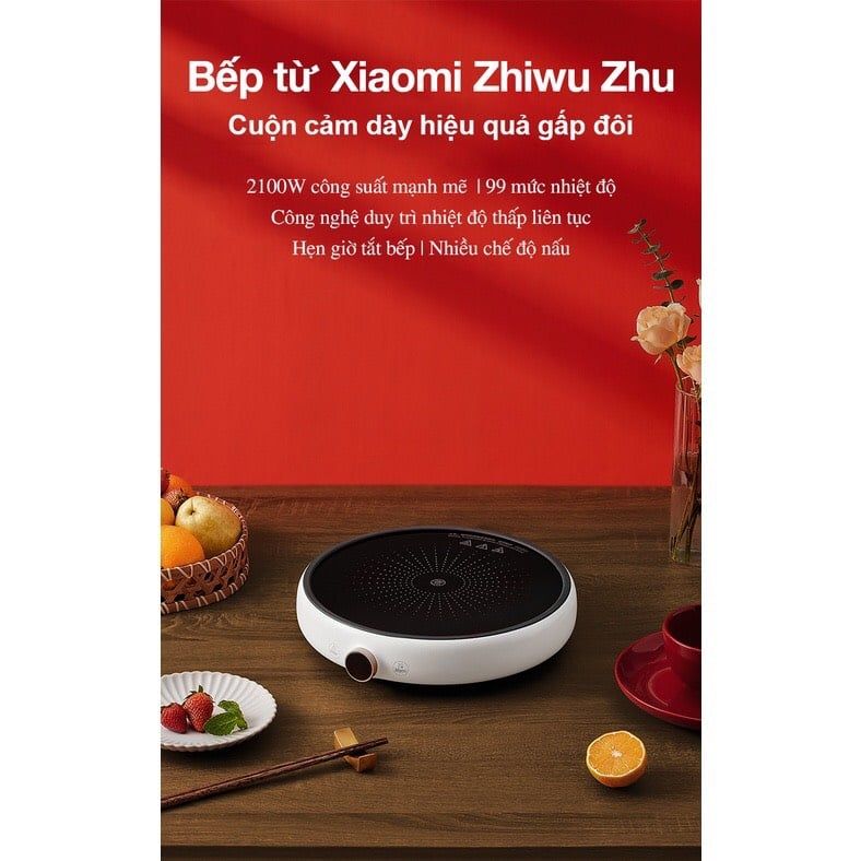  Bếp từ tròn Xiaomi Zhiwu Zhu với 99 mức nhiệt - Chính hãng bảo hành 12 tháng 