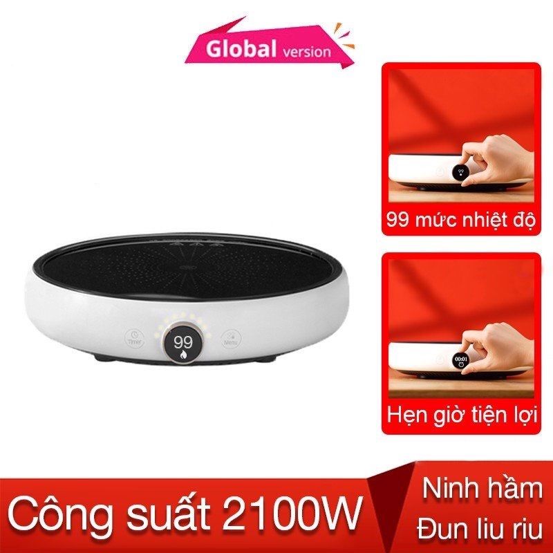  Bếp từ tròn Xiaomi Zhiwu Zhu với 99 mức nhiệt - Chính hãng bảo hành 12 tháng 