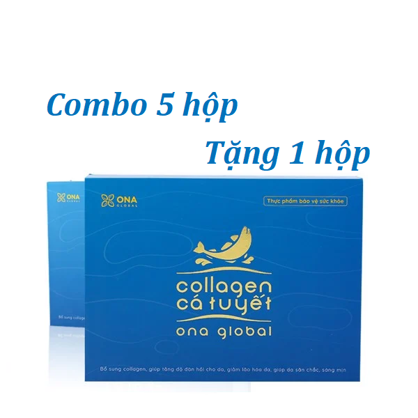 5 hộp Collagen cá tuyết ONA Global tặng ngay 1 hộp cùng loại