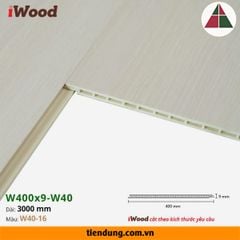 Tấm ốp phẳng iWood W400 (W400x9-W40-16)