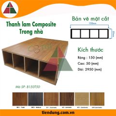Thanh Lam Gỗ Nhựa B150T50