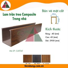 Thanh Lam Gỗ Nhựa C40T45