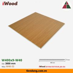 Tấm ốp phẳng iWood W400 (W400x9-W40-33)