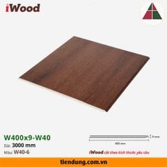 Tấm ốp phẳng iWood W400 (W400x9-W40-6)