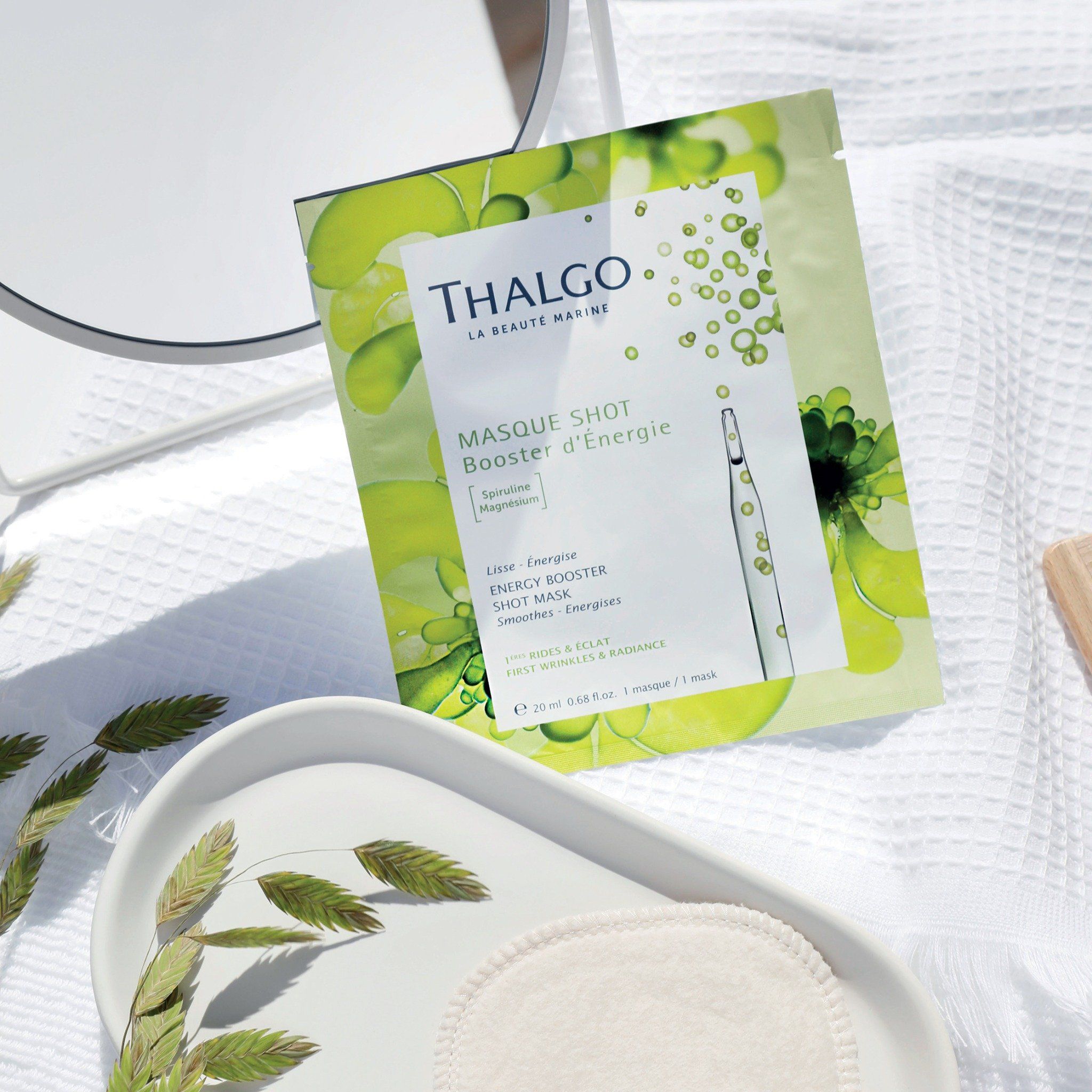  Mặt nạ tảo spirulina tăng cường năng lượng và sáng da Energy Booster Shot Mask 