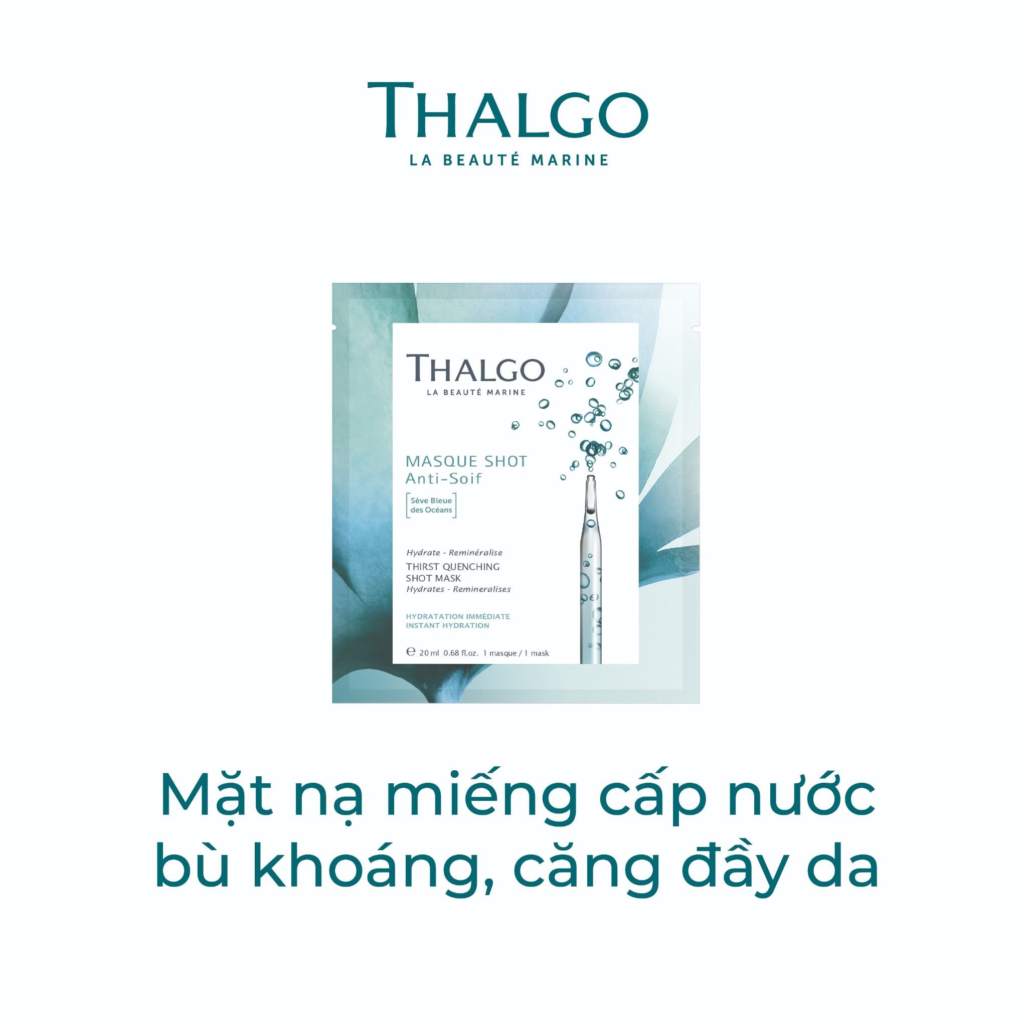  Mặt nạ miếng cấp nước & bù khoáng Thirst Quenching Shot Mask 