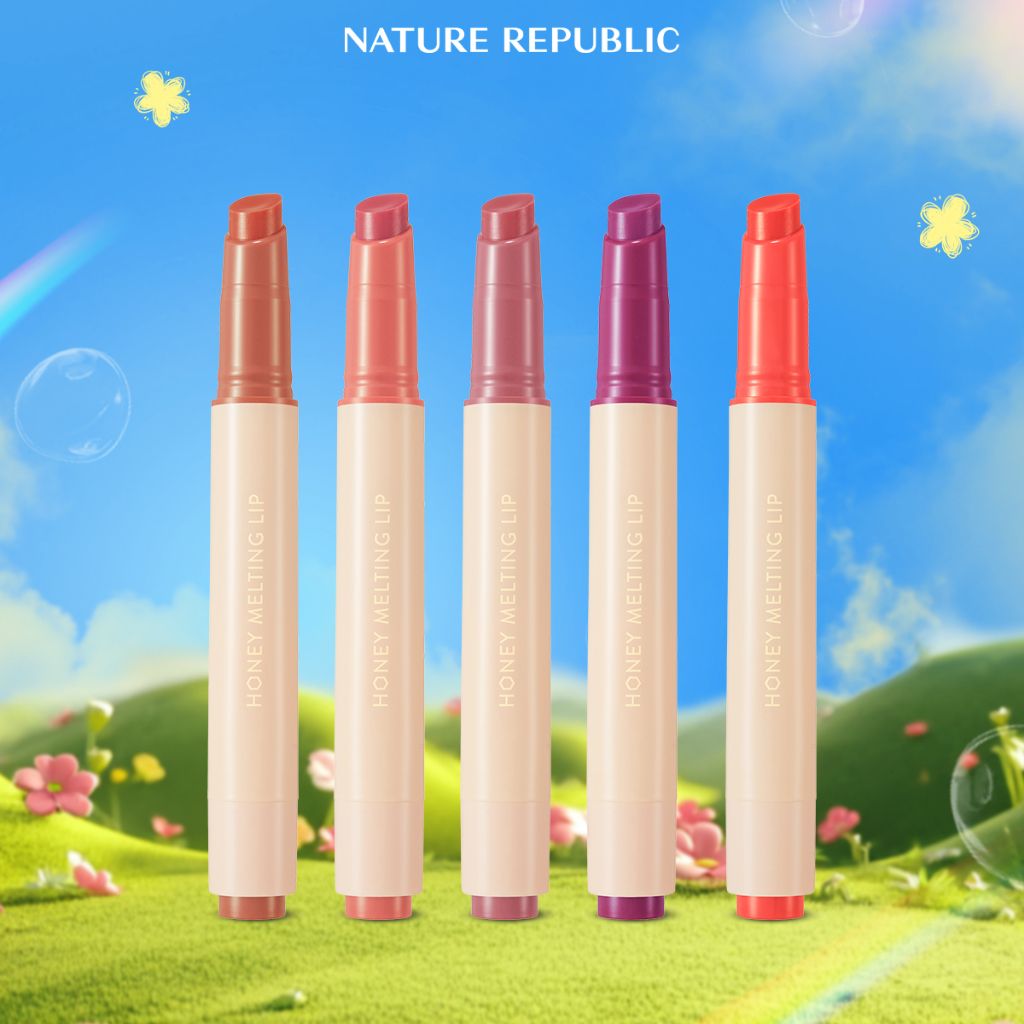  Son bóng dưỡng môi có màu Nature Republic Honey Melting Lip 3g 