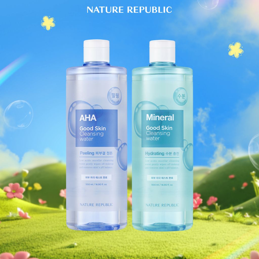  Combo 2 nước tẩy trang Nature Republic sạch sâu bụi bẩn và makeup Good Skin 500ml 