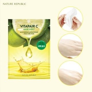  Mặt nạ giấy dưỡng sáng và làm đều màu da Vitapair C Mask Sheet 25ml 