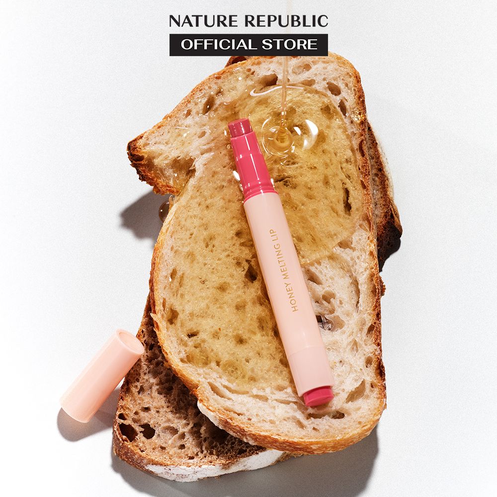  Son bóng dưỡng môi có màu Nature Republic Honey Melting Lip 3g 