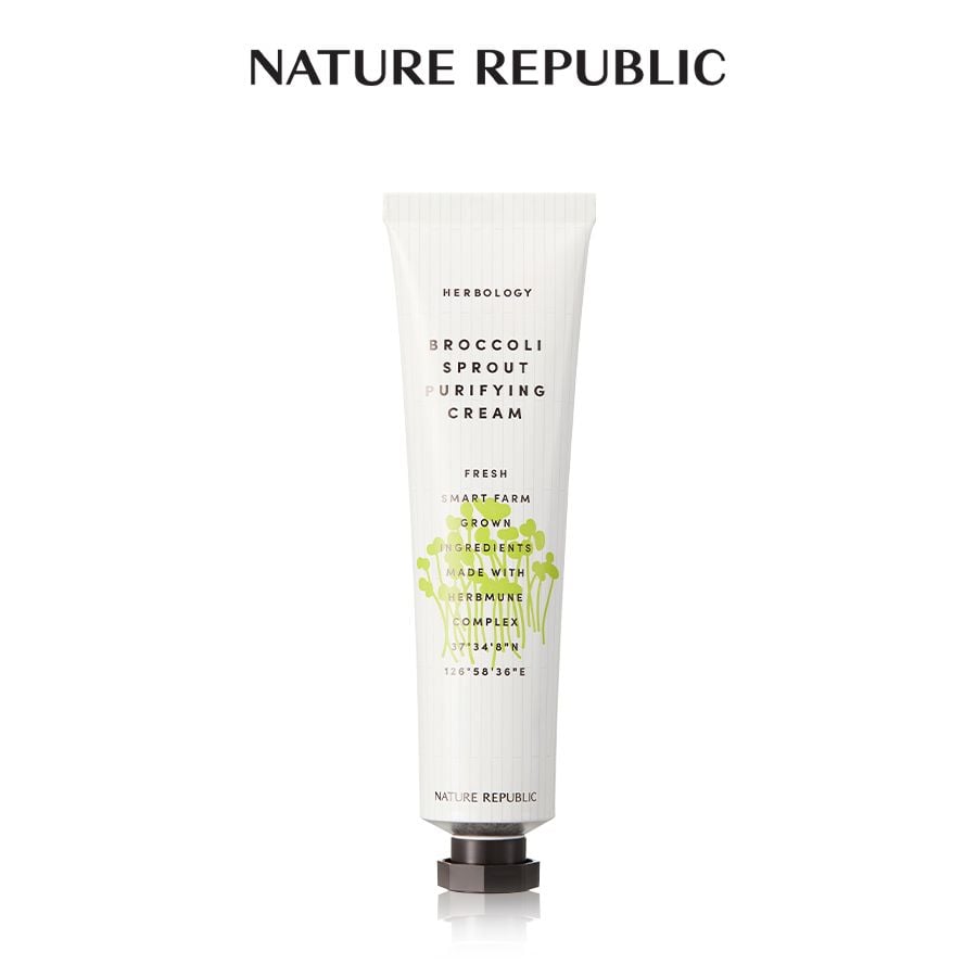  Kem dưỡng Nature Republic Herbology Broccoli Sprout Purifying Cream 70ml 